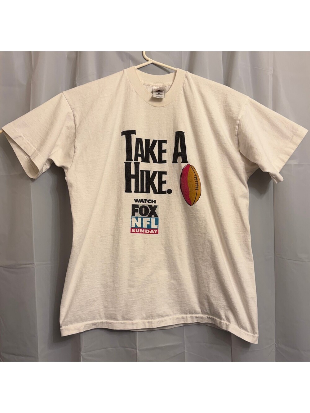Vintage FOX NFL Sunday Take A Hike Southwest Airlines Promo T-Shirt XL White